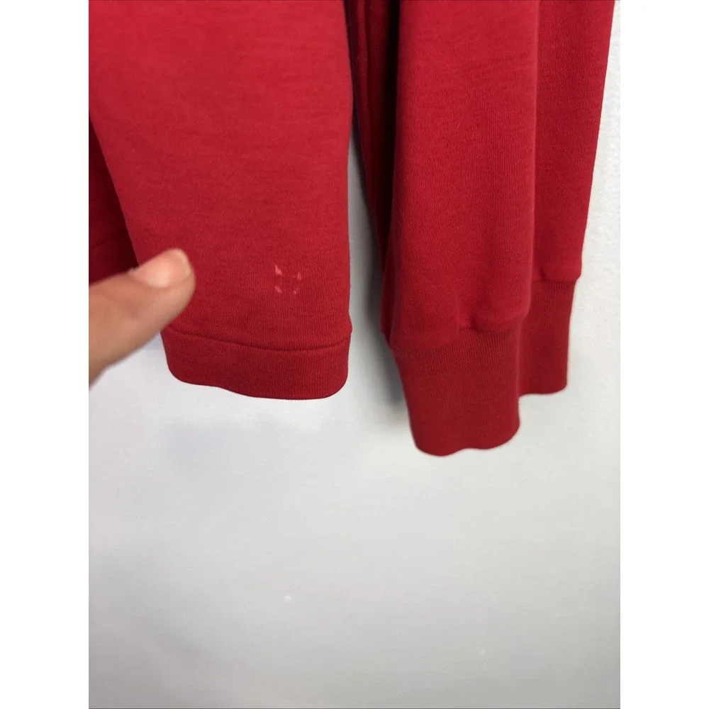 Polo Ralph Lauren Performance Sweater XL Men Red Long Sleeve 1/4 Zip Old‎ Money - Picture 4 of 9